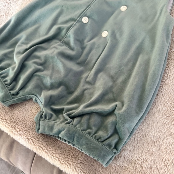Baby Boy Velvet Winter Romper - Picture 4 of 5